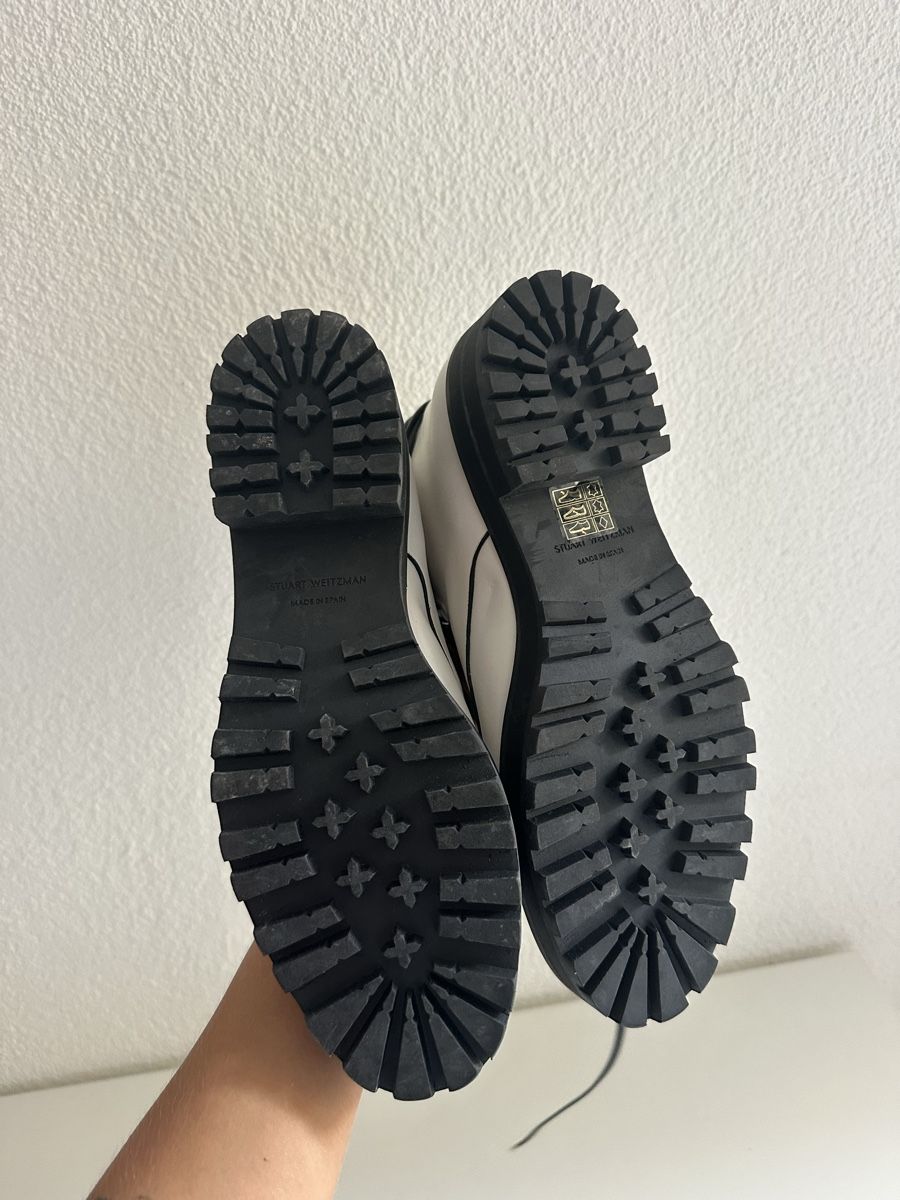 Scarpe da donna: Stuart Weitzman Boots white lace-up leather – Nuovo (secondo la descrizione) da Zürich venduto da Sarakatharinah 2
