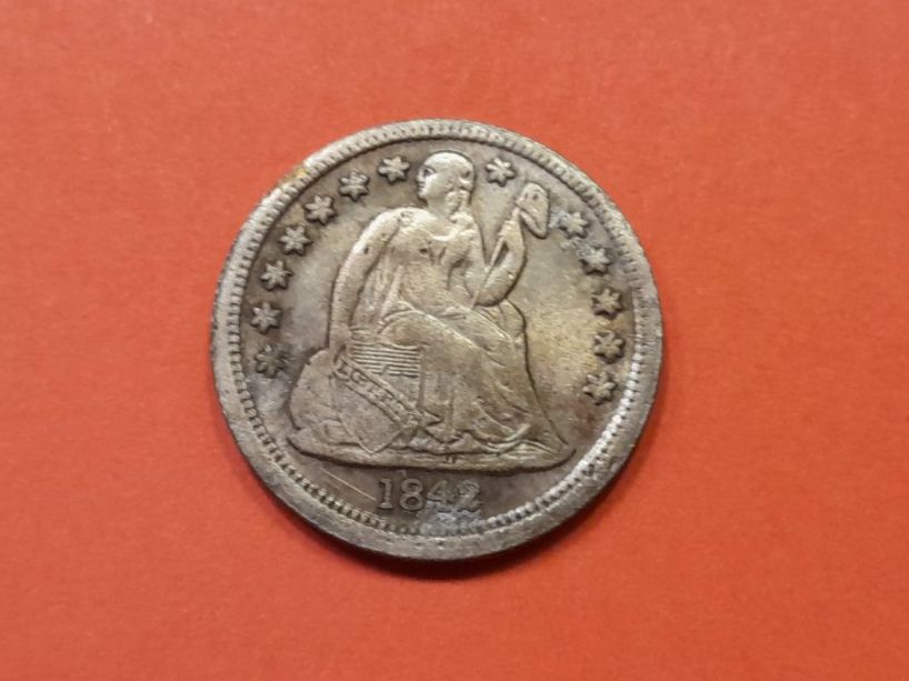 Alle Münzen: 1 Dime 1842, USA – Gebraucht aus Aarau von Reto_BA_01