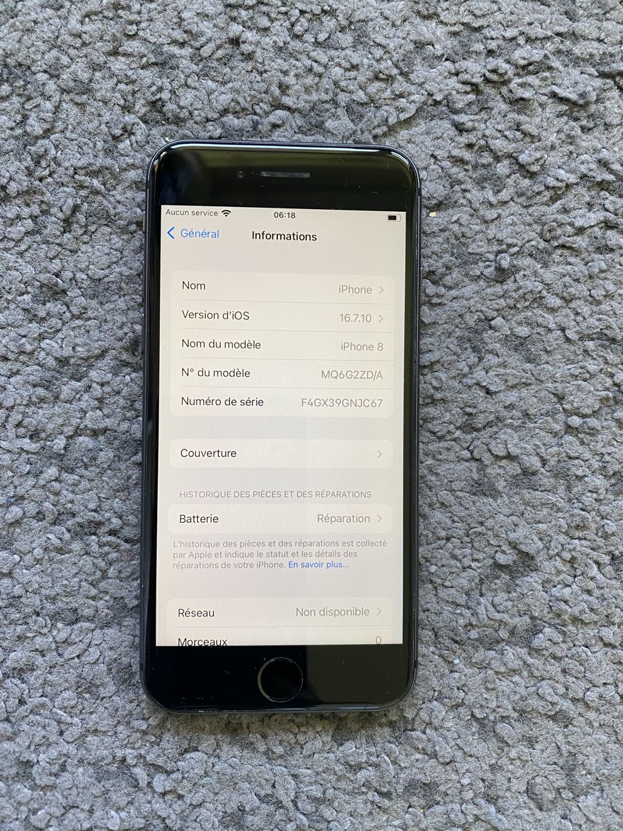 Apple Telefoni cellulari / Smartphones: iPhone 8, 64GB, Noir Sidéral - N.8 – Usato da Genève venduto da eth_6qs6 2