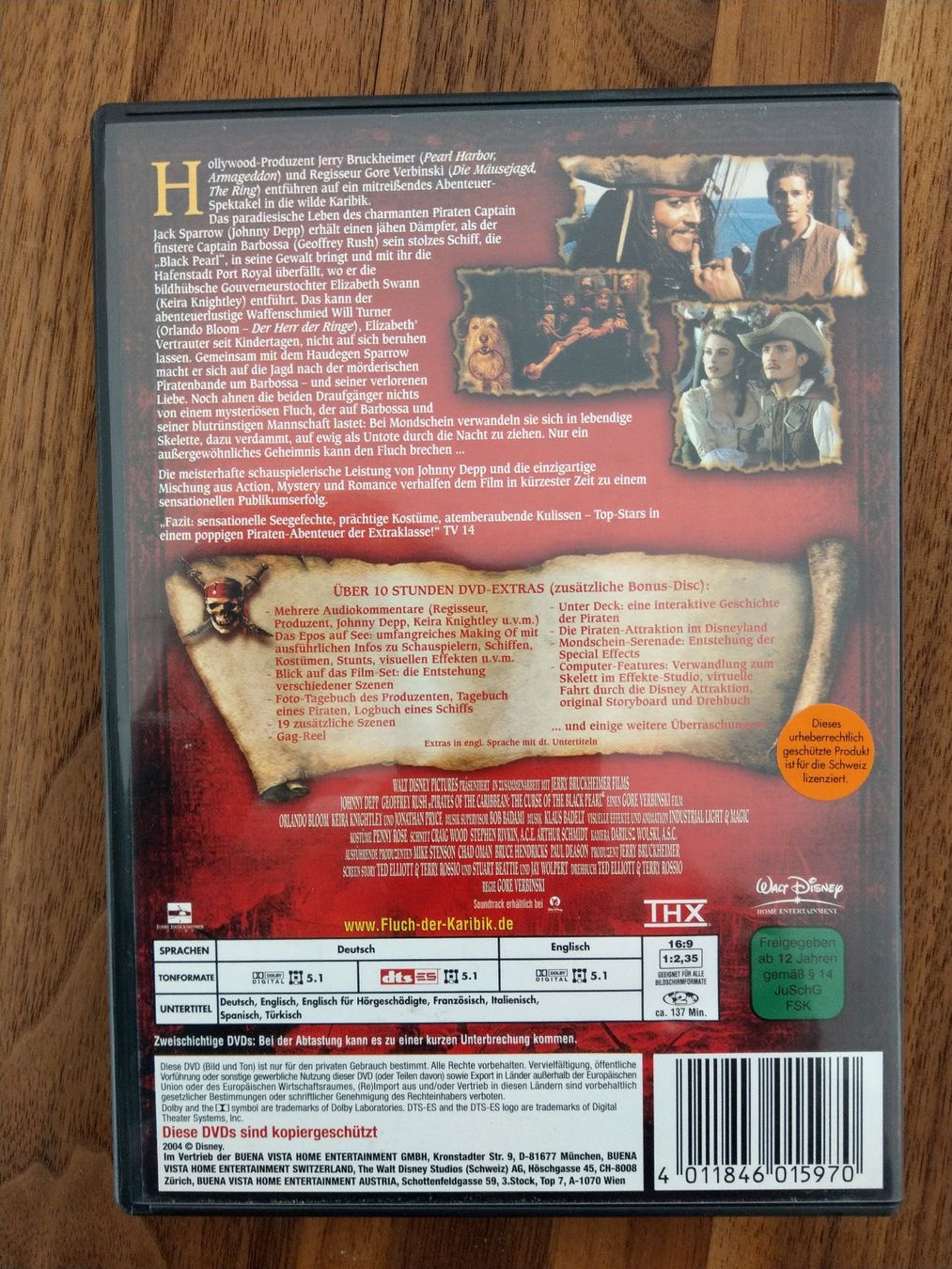 Tutti i DVDs: DVD - Fluch der Karibik Special Edition – Usato da Rheinfelden venduto da FilmAuktion 1