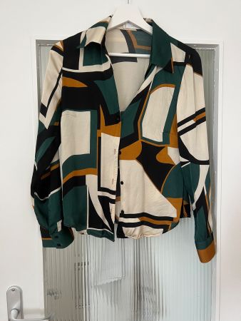 Damen Bluse Mango gemustert mehrfarbig guter Zustand