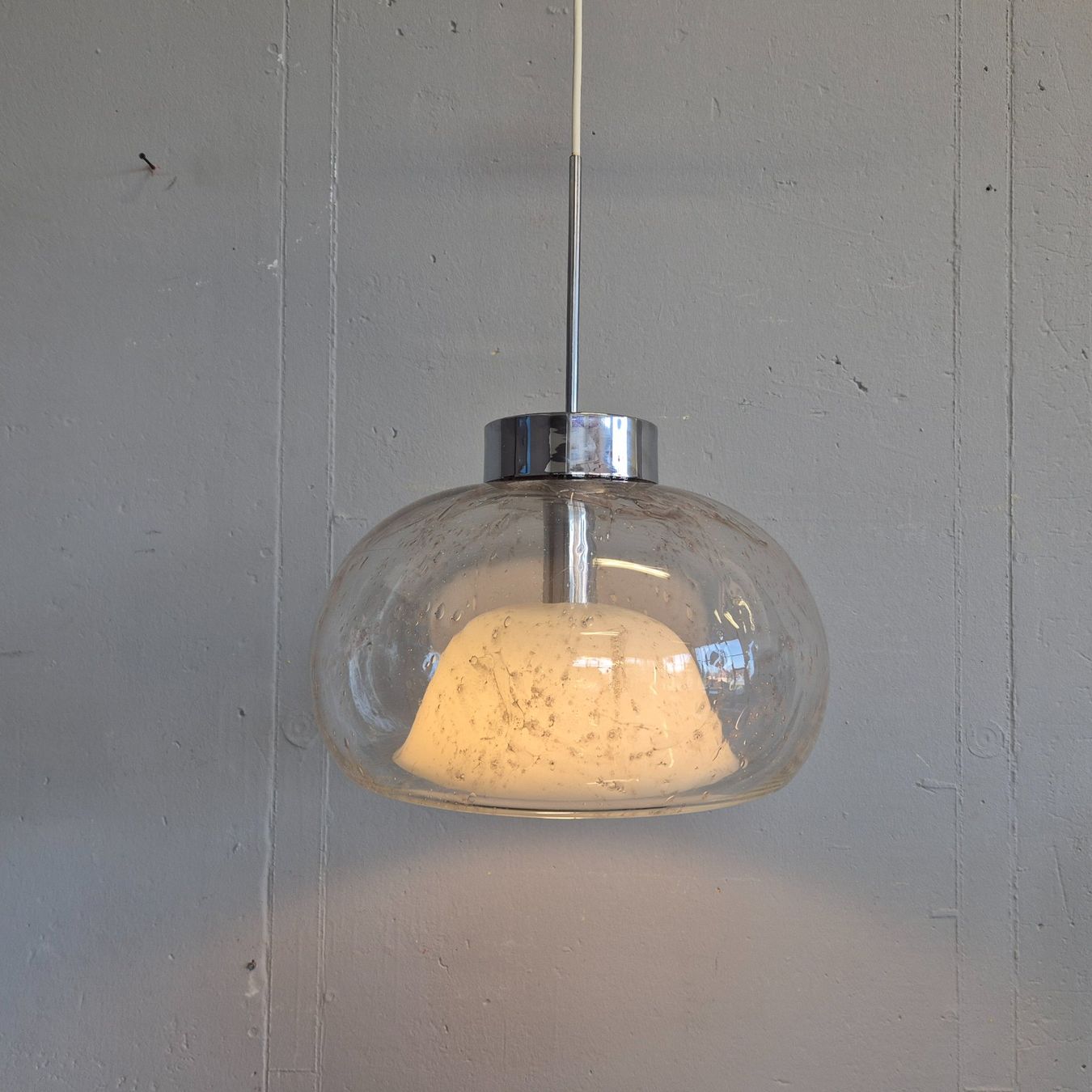 Kronleuchter & Deckenlampen: Doria Glas Hängeleuchte Deckenlampe Pendelleuchte Lampe – Gebraucht aus Nottwil von Wondewa-Shop 3