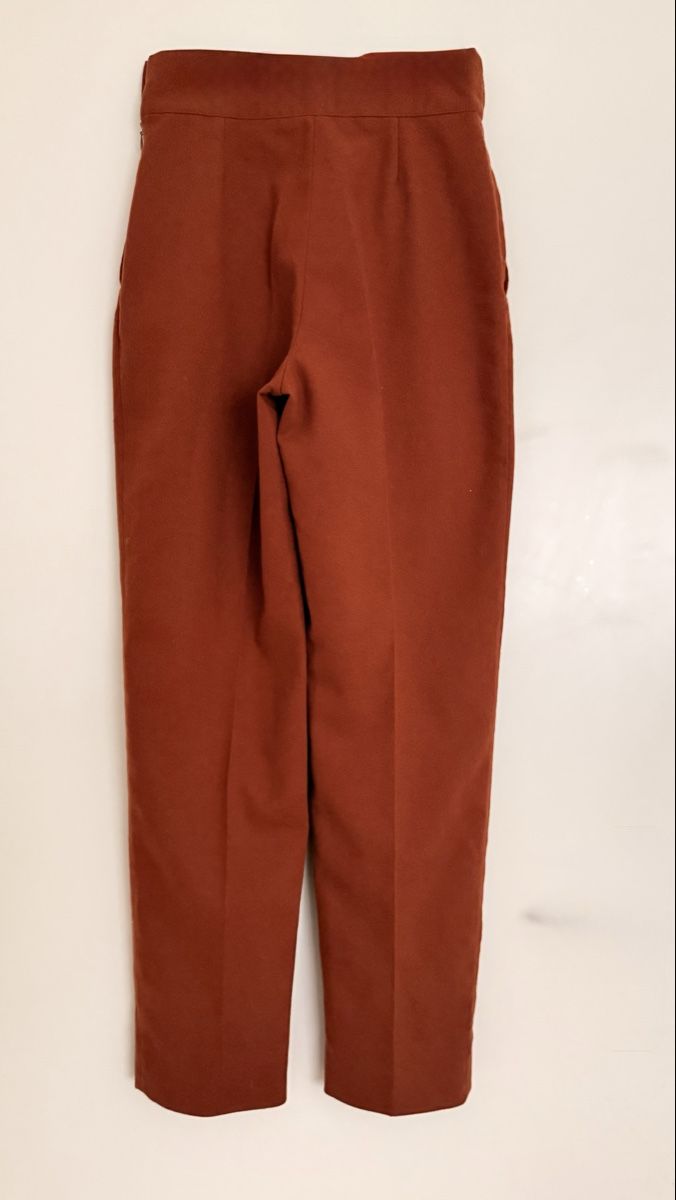 Pantaloni: High-Waisted Trousers - Brown, Size 40 – Usato da Zollikerberg venduto da MK-13 1
