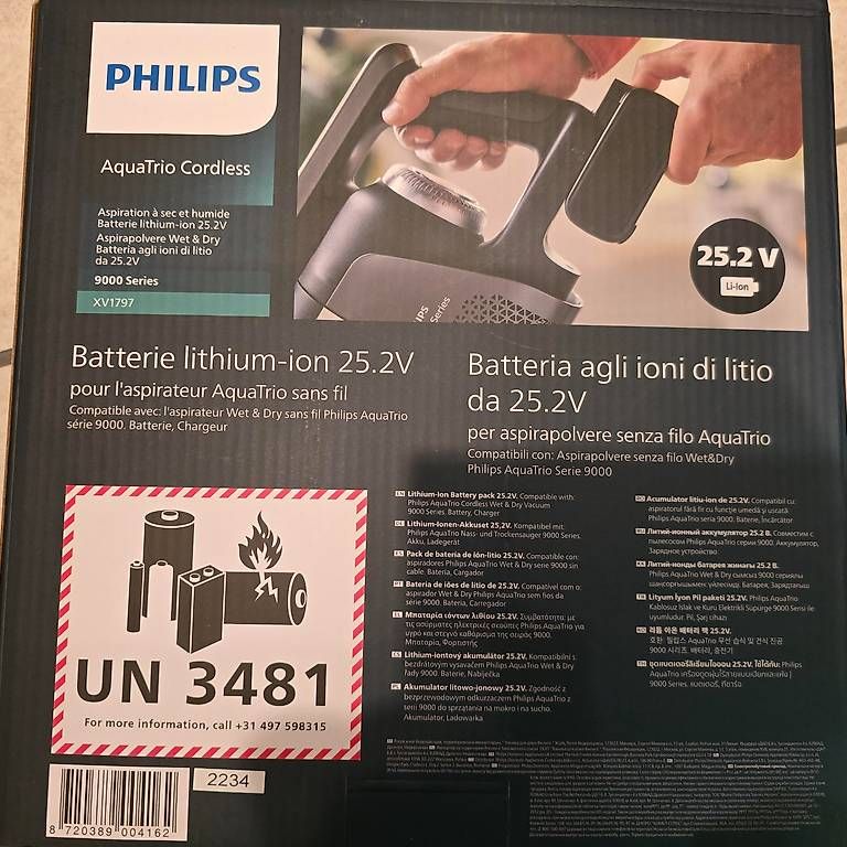 Caricatori & Batterie: Philips Aqua Trio Cordless Lithium-Ion Battery Pack 25.2 V – Usato da Pfeffingen venduto da rov_9frp 1