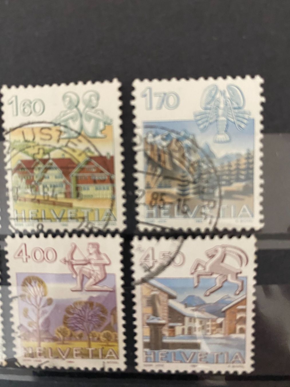 Alle Briefmarken: Briefmarken.1982-86.Tierkreiszeichen Top! – Gebraucht aus matten b. interlaken von jfran17 4