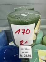 170 Posten Raureif Stumpen Kerze/n 120 x 120 aus Liquidation