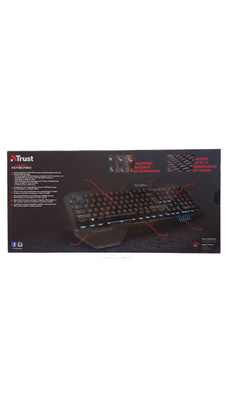 Trust Tastiere: Tastatur gaming GTX850 – Nuovo e nell'imballaggio originale da Kappel SO venduto da Alaska1313 1