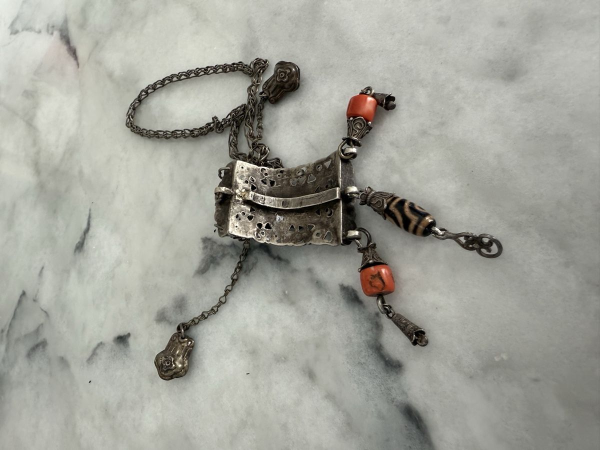 Ciondoli: Silberschmuck Anhänger mit Koralle  – Usato da Aarburg venduto da Schatzaffe 4