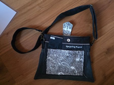 Upcycling Handtasche Umhänge Tasche Jeans