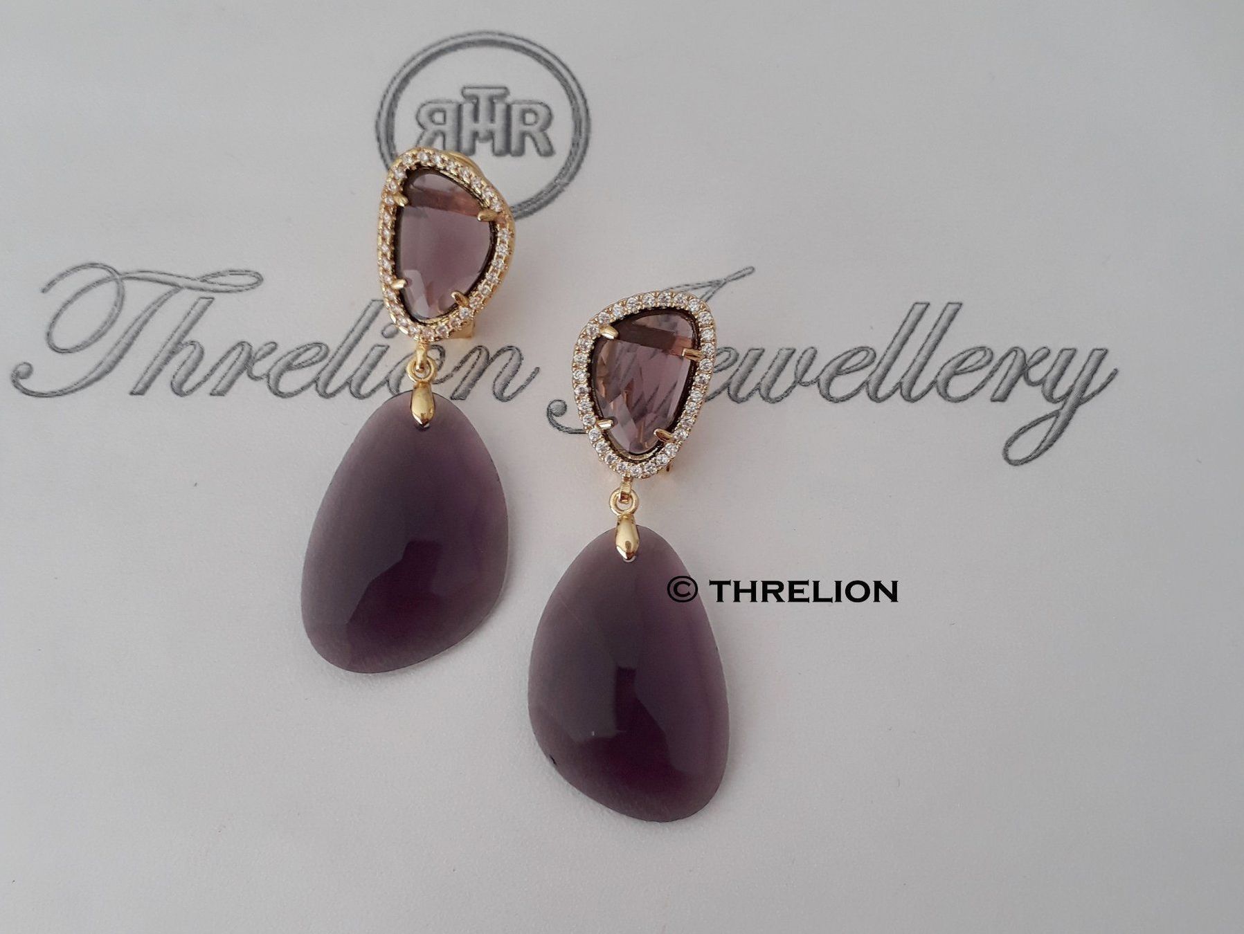 Orecchini pendenti & Orecchini a lobo: Drop Ohrstecker Ohrringe mit Clip Verschluss – Nuovo e nell'imballaggio originale da Riehen venduto da Threlion