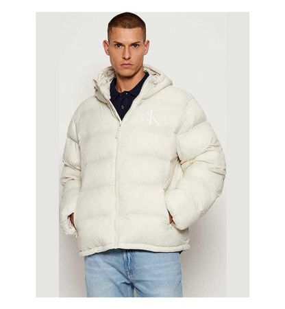 Calvin Klein Herren Daunenjacke – Chalk (Off-White) XL Neu