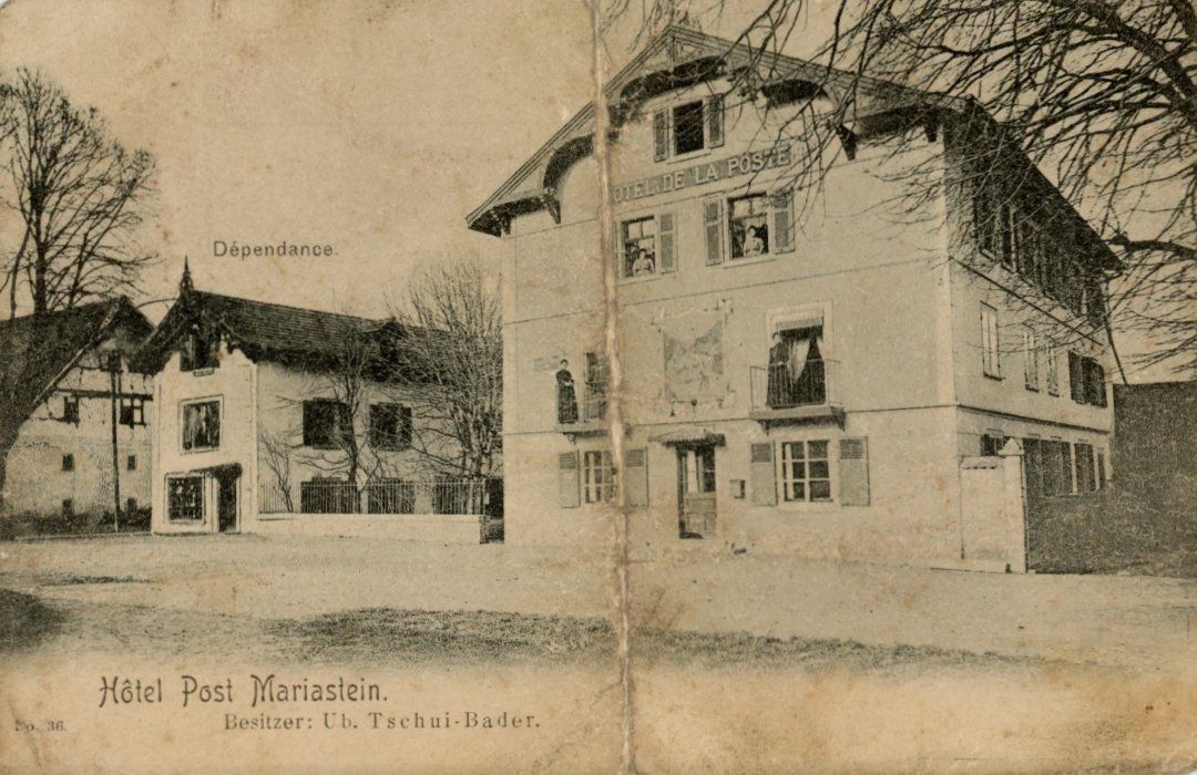 Cartes postales: Mariastein   SO   -   Hôtel POST und Dépendance   ca. 1900 – D'occasion à Brig par Valcards54