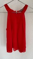 Rote Bluse (S) schulterfrei mit Reisverschluss
