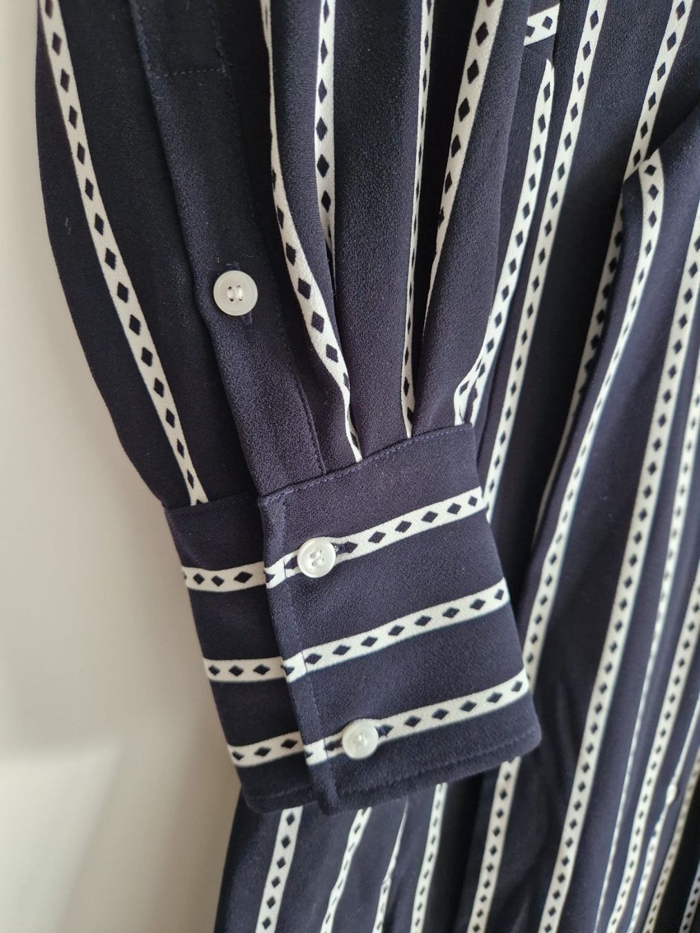 Tommy Hilfiger Vestiti: Tommy Hilfiger Hemdblusenkleid, Gr. 36, Navy gestreift – Nuovo (secondo la descrizione) da Au ZH venduto da lau_tc7h 2