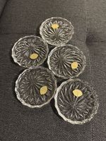 5 Untersetzer aus Bleikristall