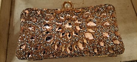 Champagnerrosa Abendtasche