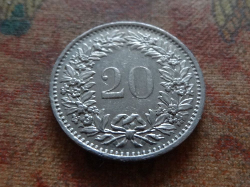 Tutti le monete: 20 Rp. 1978 – Usato da Romanel-sur-Lausanne venduto da Swift13 1