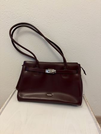 Handtasche Picard dunkelrot Lederimitat – kaum benutzt