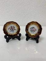 Vintage Limoges, Frankreich Porzellan Zierteller, Dm 7 cm