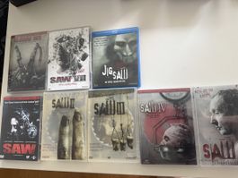 Saw Filme DVD und Blu-ray Konvolut guter Zustand