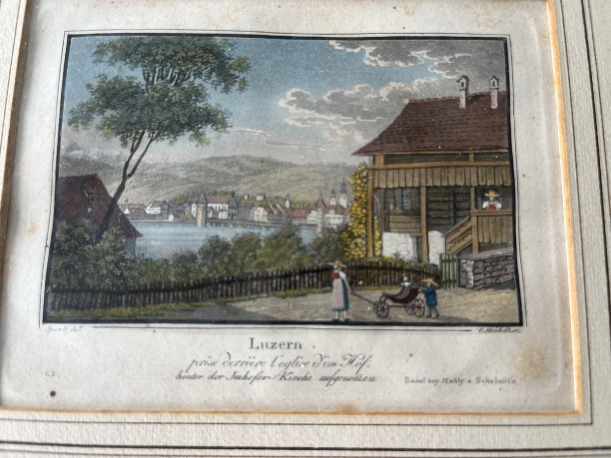 Incisioni: Stich Aquatinta Luzern – Usato da Kriens venduto da burnauc 2