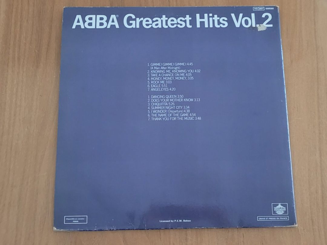 Dischi in vinile: LP  Abba – Usato da Martigny venduto da MZ-67 2