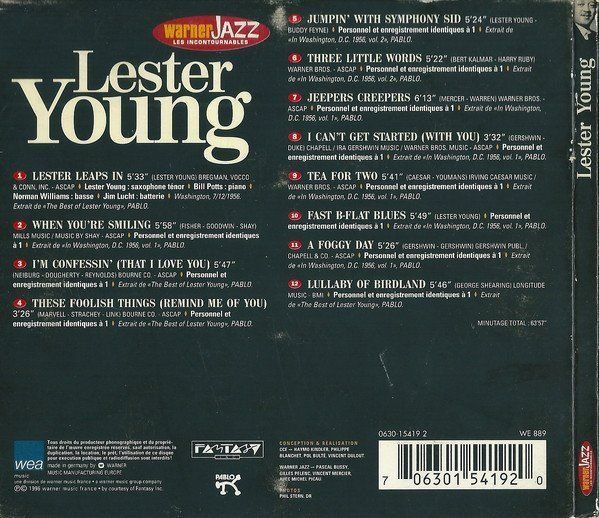 CD: Lester Young, Coleman Hawkins, Bill Potts – Usato da Unterbäch VS venduto da Plasido 1