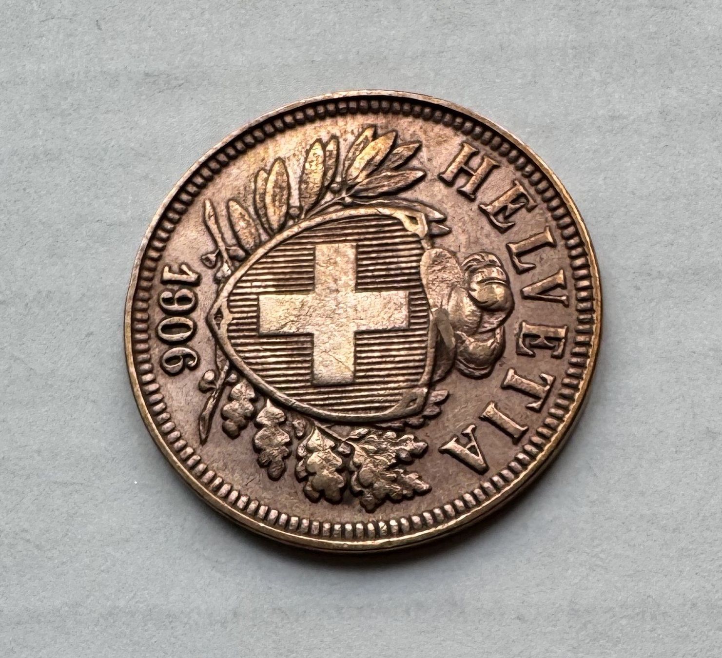 Tutti le monete: 1906 2 Rappen -unz – Usato da Kirchberg SG venduto da Zenhad69 1