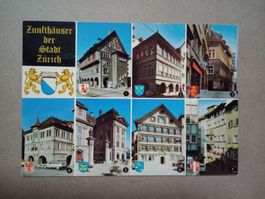 Ak Zürich Zunfthäuser mehrbildrig