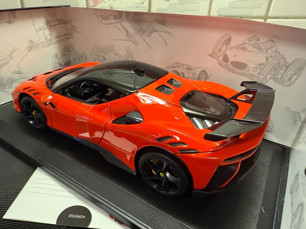 Ferrari SF90XX Stradale (2024) Le Mans, 1:18 Bburago
