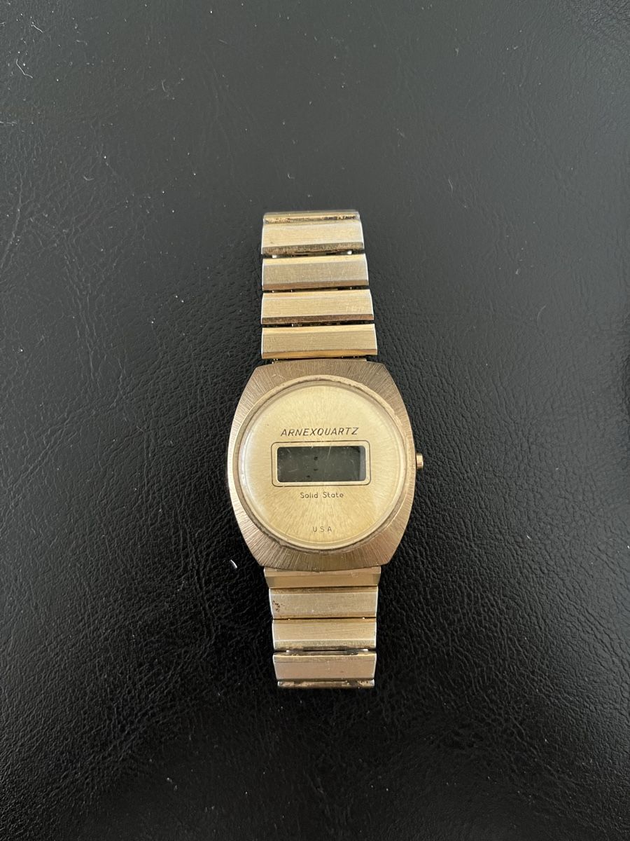 Orologi: Seltene Vintage ArnexQuartz Goldfarben Solid State USA – Usato da Winterthur venduto da matdavos