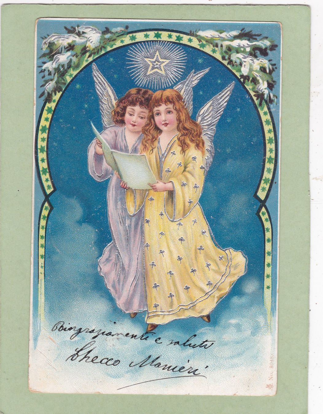 Cartes postales: Italien Kitsch Mädchen Engel Glanz – D'occasion à Herisau par Lisegrat2008