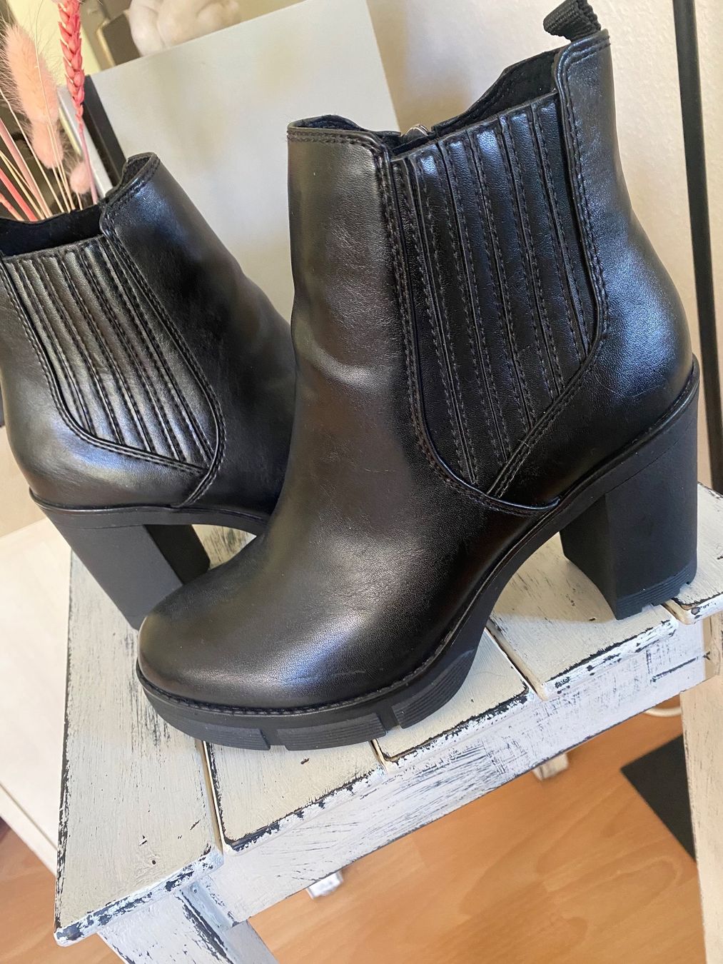 Damenschuhe: Marco Tozzi Leder Stiefeletten Gr 38 NEU – Neu (gemäss Beschreibung) aus Schönenberg ZH von Pfupfli1