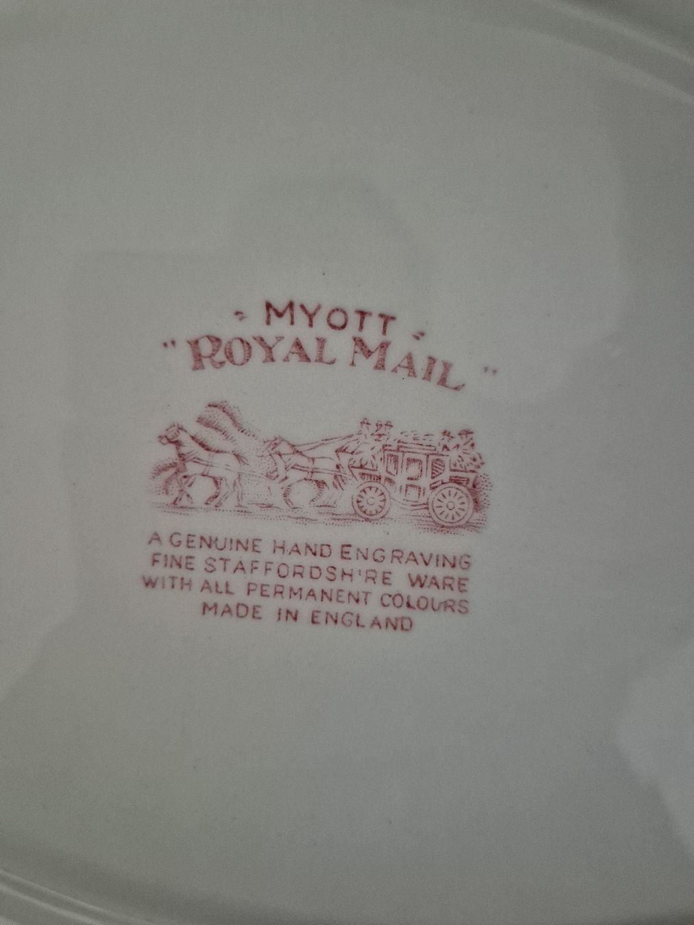 Piatti di portata: Myott Royal Mail Servierplatte rot weiss – Usato da Eschlikon TG venduto da zuzanka80 6