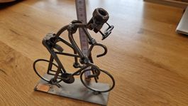 Deko Velofahrer aus Metall