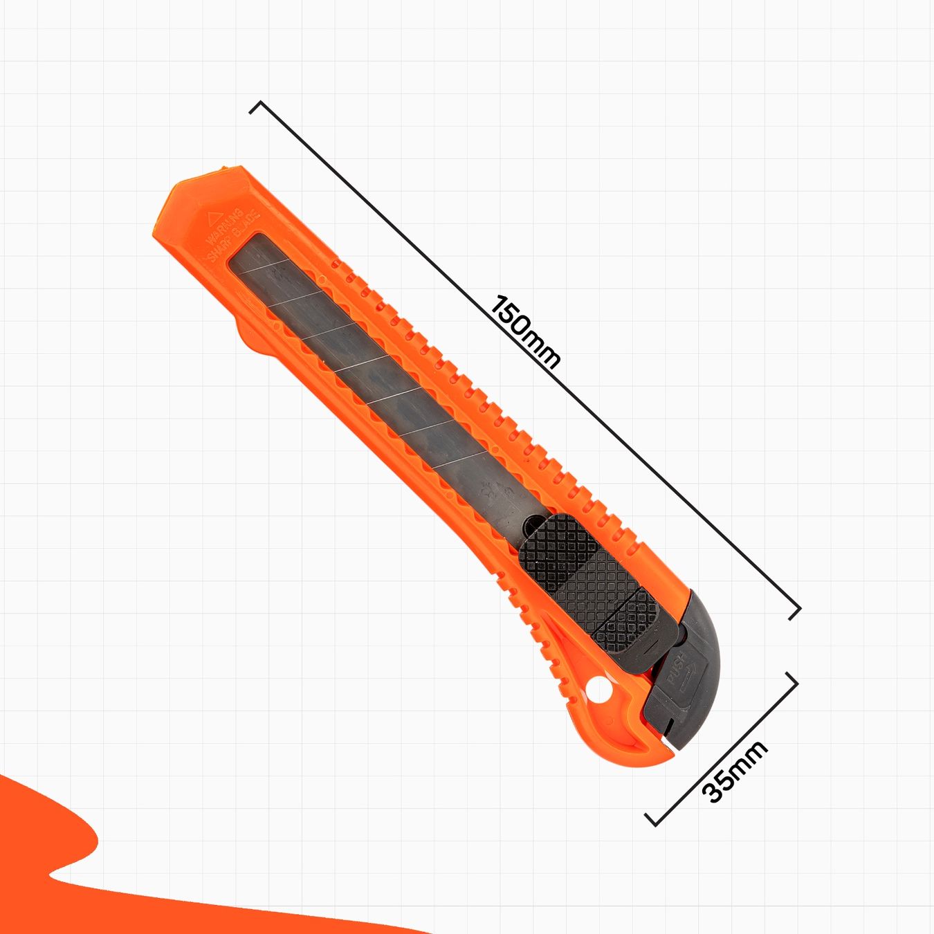 Coltelli: Cuttermesser 18 mm | Profi Teppichmesser mit Abbrechklinge – Nuovo e nell'imballaggio originale da Bülach venduto da StoreInShop.com 2