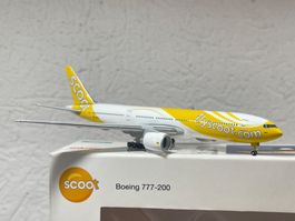 Herpa Wings 527859 Scoot Airlines Boeing 777-200