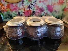 6 Keramikgeschirrtöpfe für die Küche