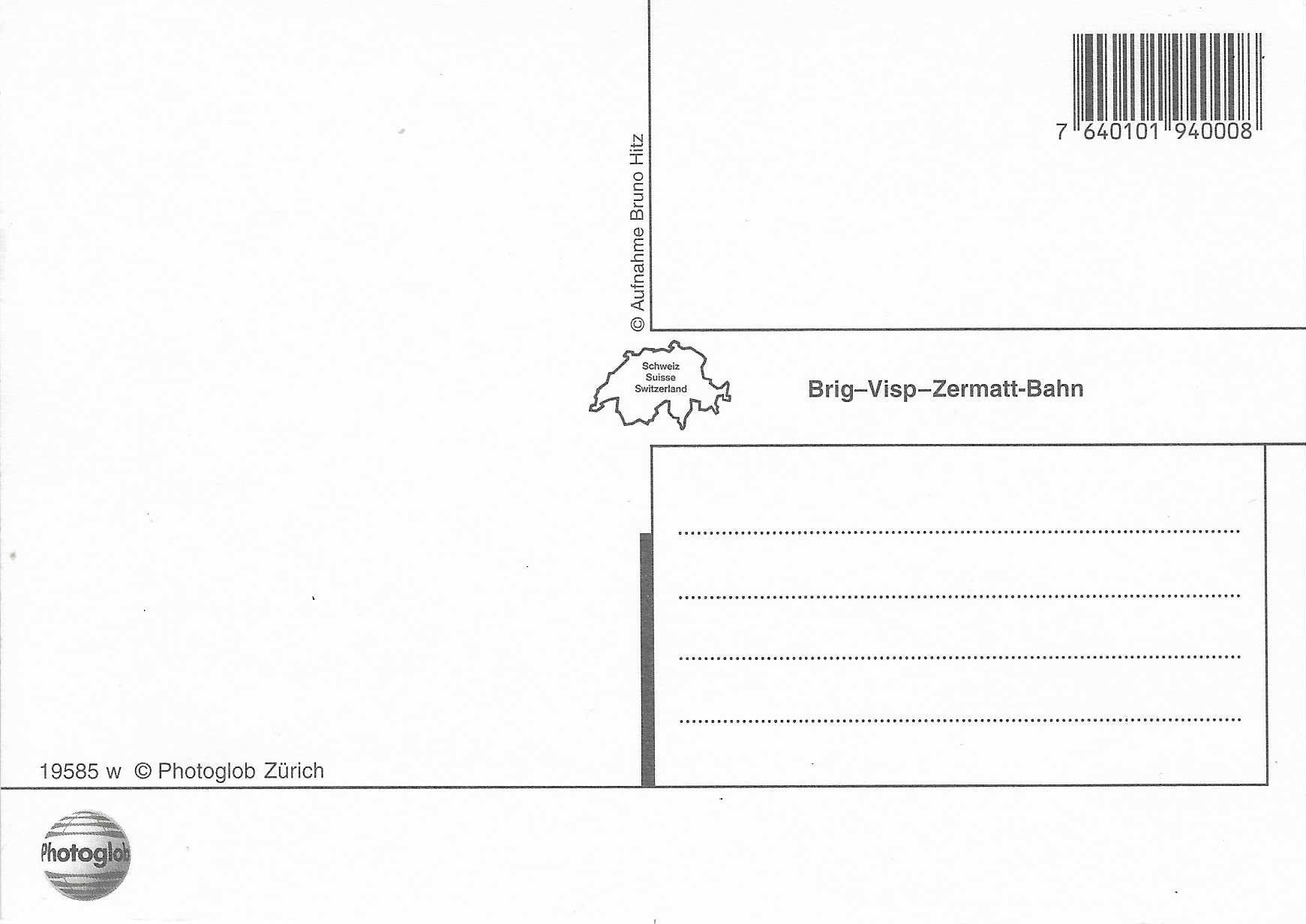 Cartoline postali: Brig-Visp-Zermatt-Bahn – Nuovo (secondo la descrizione) da Rothrist venduto da Stranglehold 1