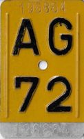 Velonummer AG 72