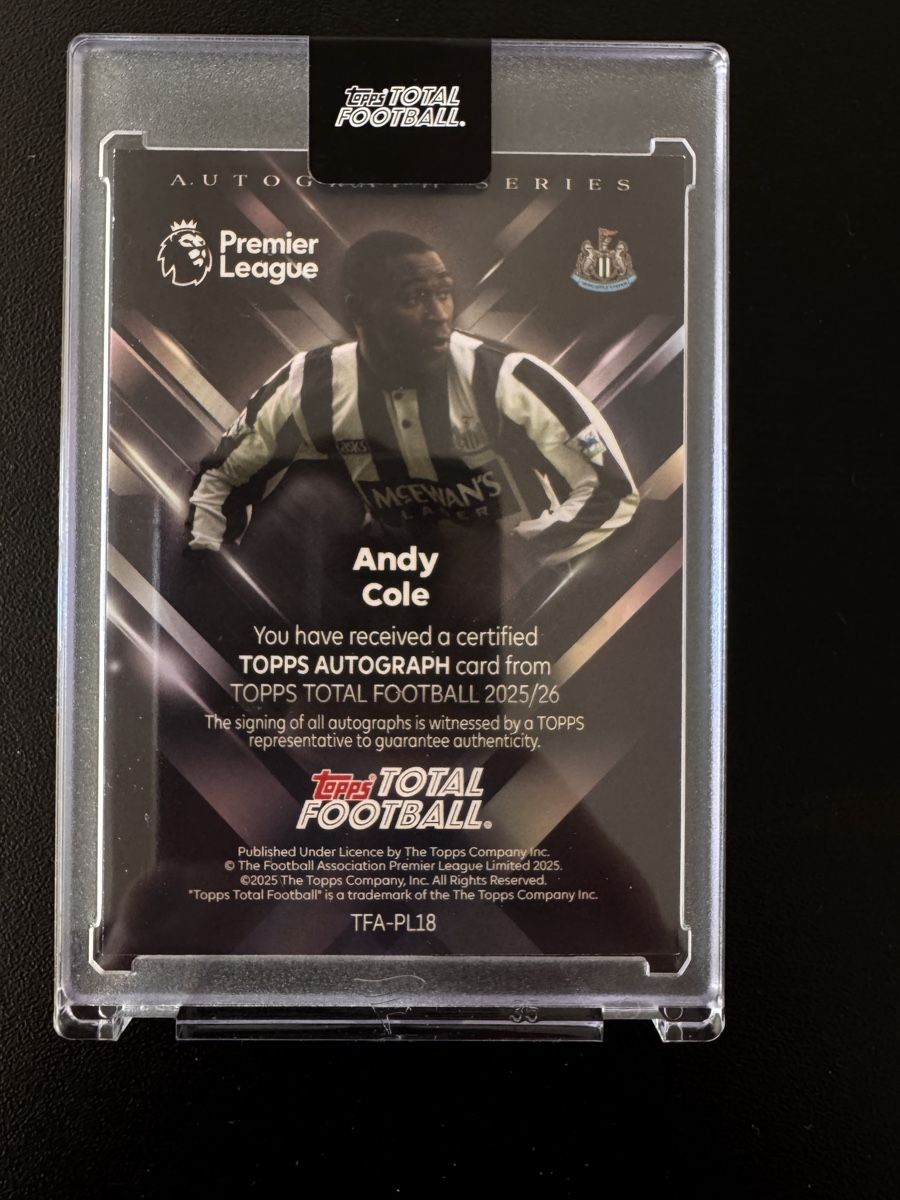 Topps Carte collezionabili: Andy Cole Autogramm Topps 3/10 – Nuovo (secondo la descrizione) da St. Moritz venduto da PauloM98 1