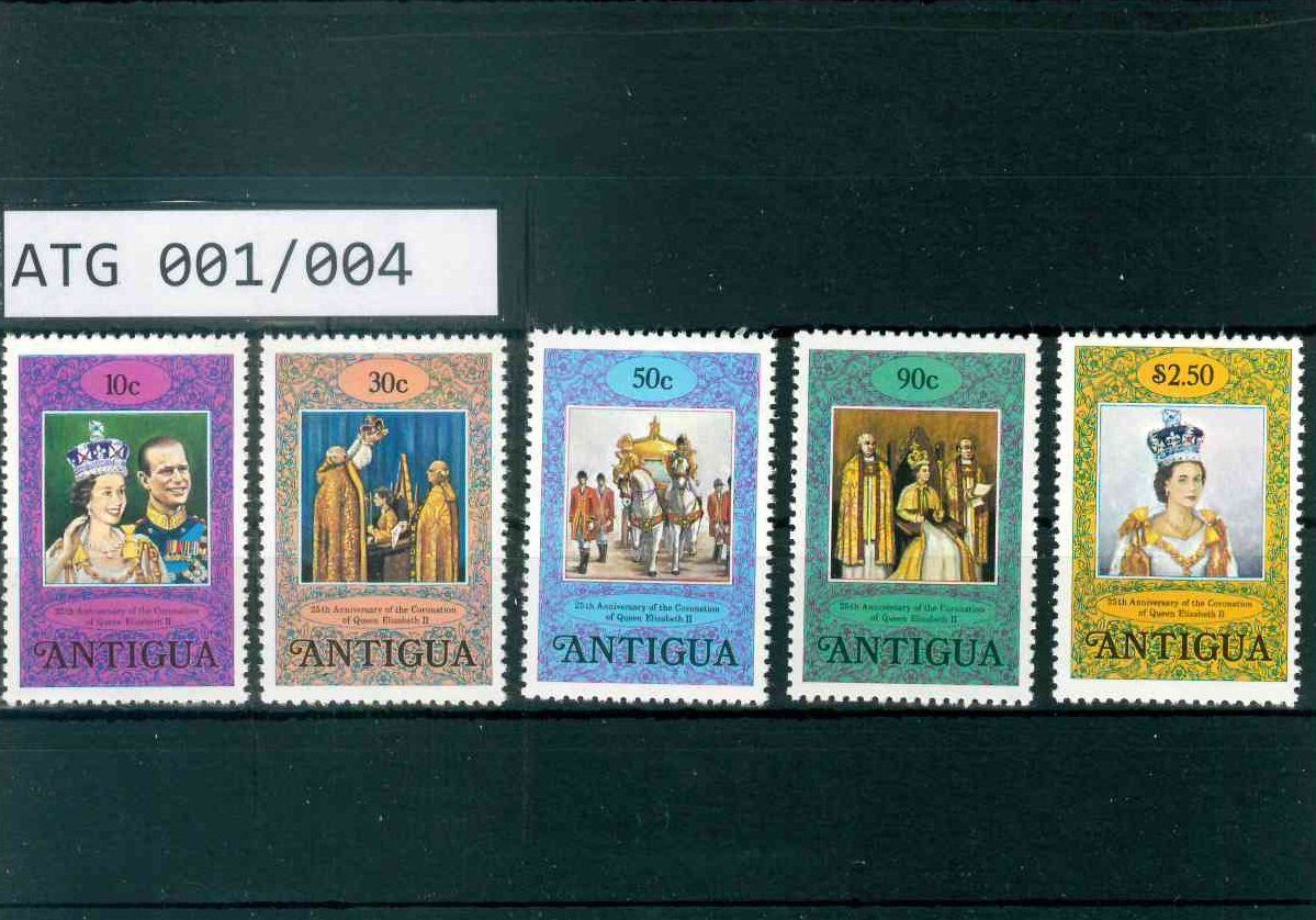 Tutti i francobolli: ANTIGUA 5 BRIEFMARKEN ROYALS – Nuovo (secondo la descrizione) da Marly venduto da Stampfinder