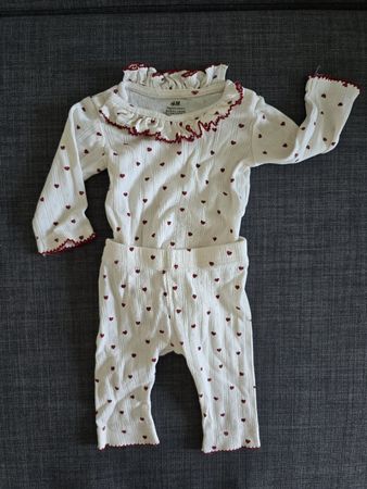 kinderset H&M Baby Set Heart Print Size 56