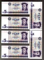 Germany noten 6 stück consecutine serie UNC