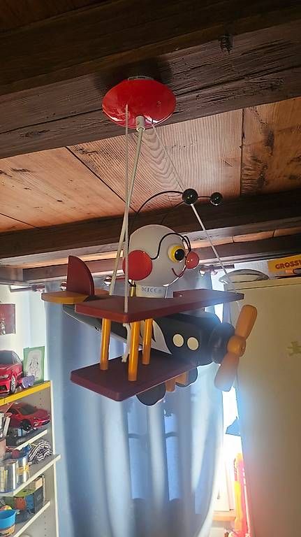 Lampade: Lampe flugzeug holz kinderzimmer – Nuovo (secondo la descrizione) da Grosswangen venduto da Glod