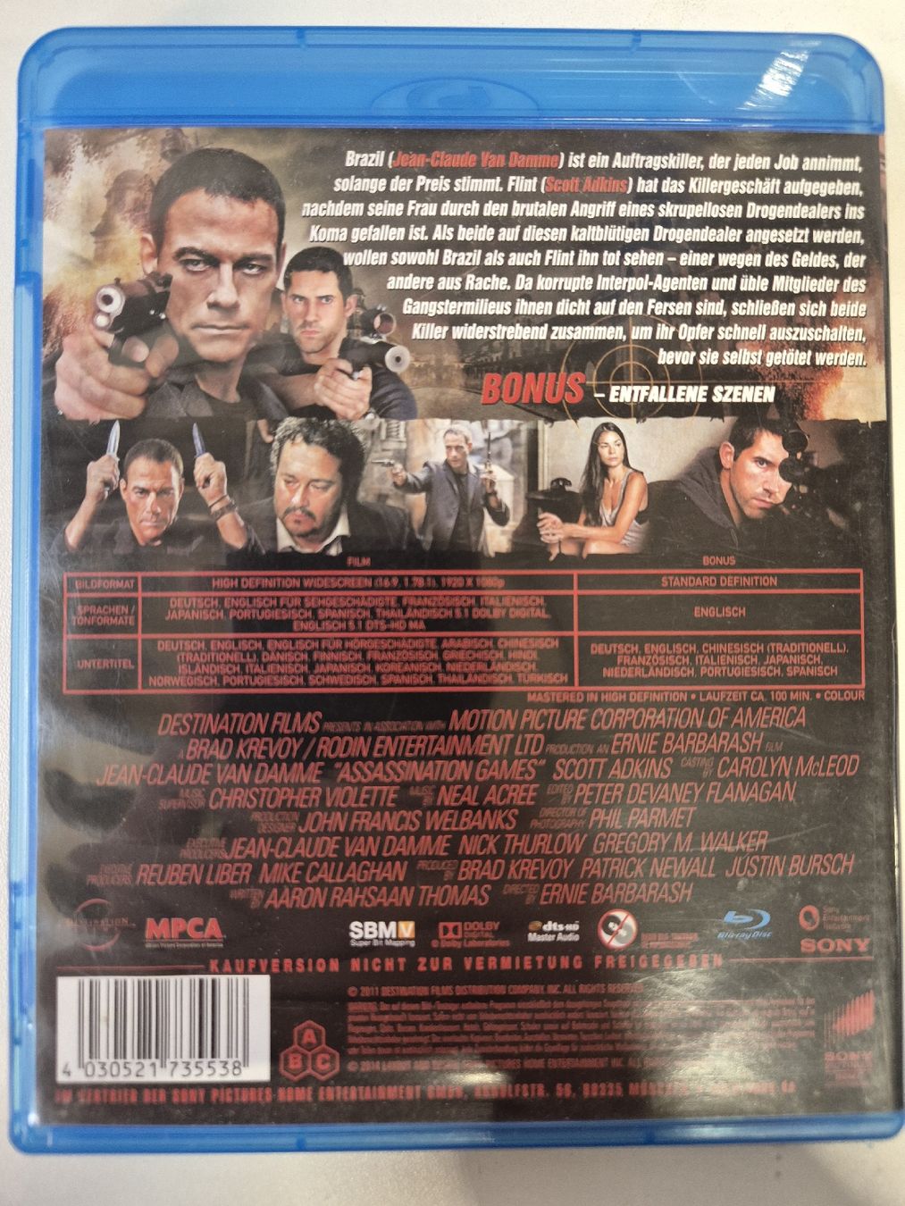 Tutti i DVDs: Assassinazion Games Blu - Ray – Usato da Lindau venduto da Hammy0740 1