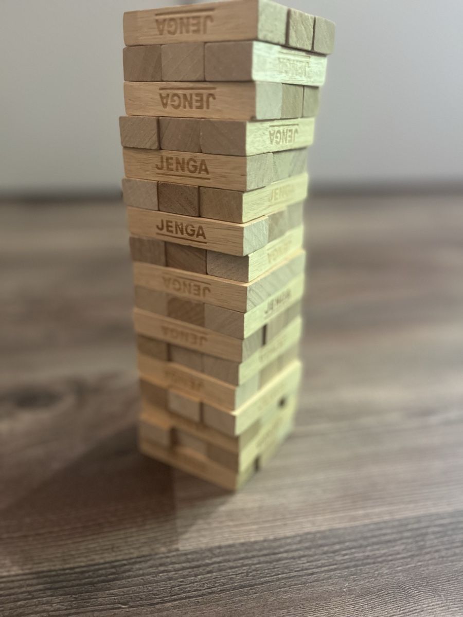 Spiele: Jenga-Steine – Gebraucht aus Maur von esgehoertjetztmir