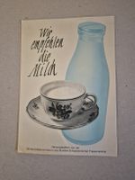 Historisches Milch Faltblatt Schweiz 