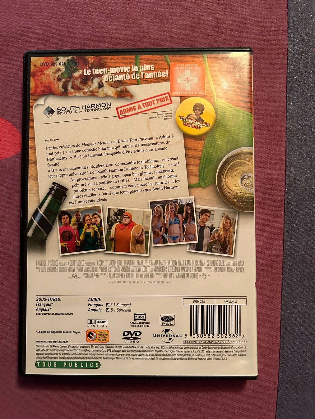 Tutti i DVDs: ADMIS À TOUT PRIX – Usato da St-Cierges venduto da Crisi53 1