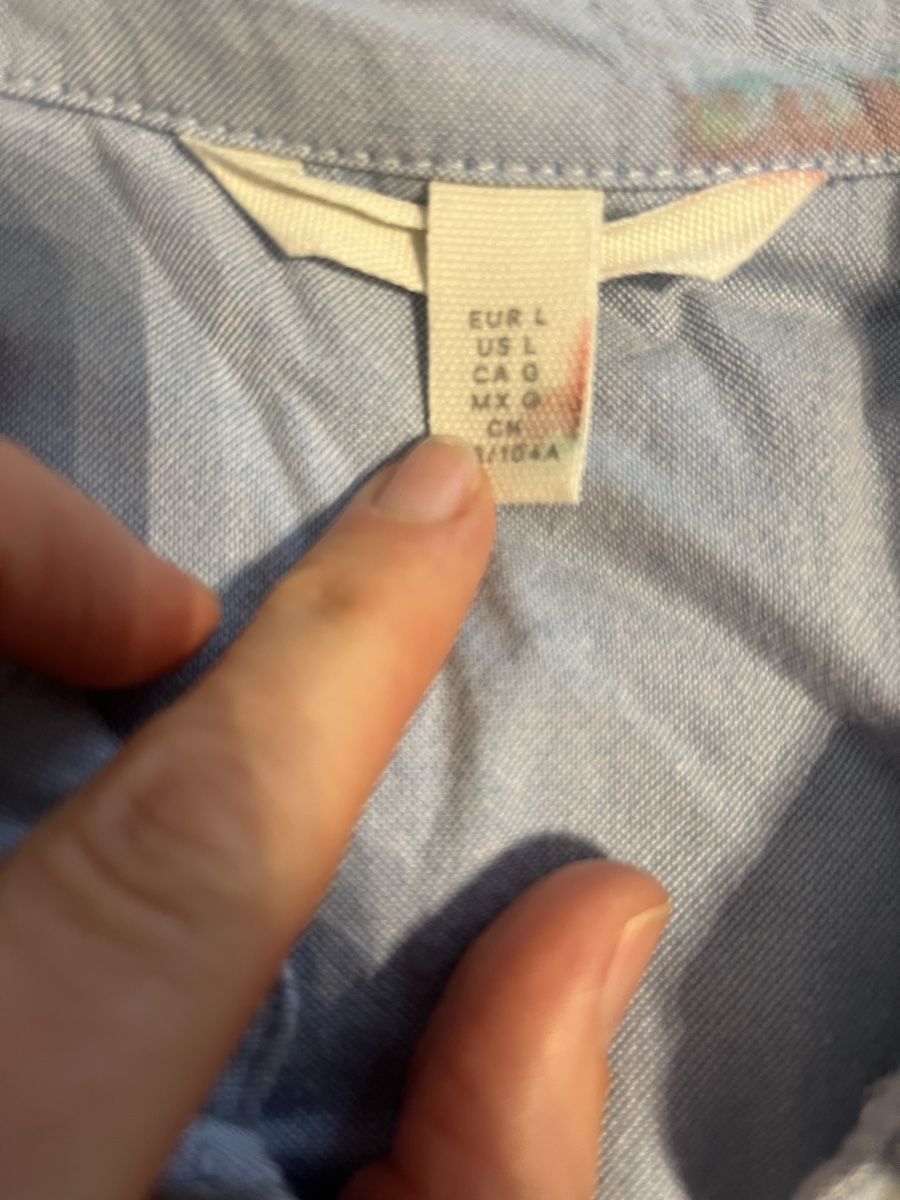 H&M Blusen: Hellblaue Bluse Grösse L, perfekt für Frühling – Gebraucht aus Jona von linda8301 1